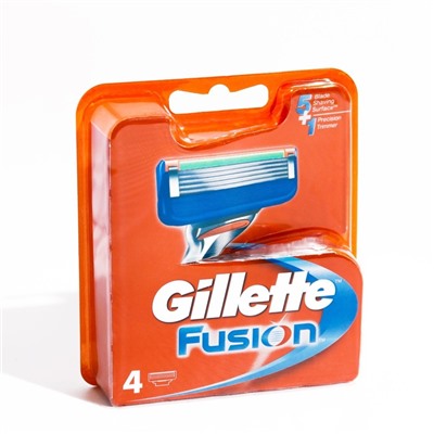 Сменные кассеты Gillette Fusion, 5 лезвий, 4 шт