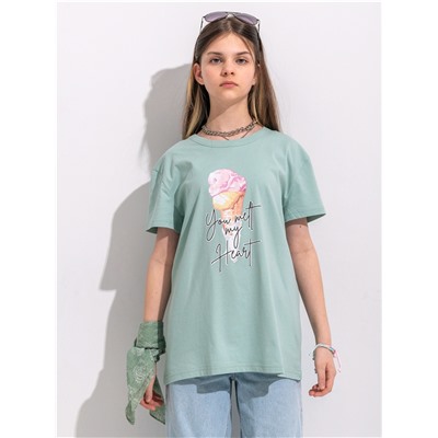футболка 1ДДФК4512001; светло-зеленый249 / Рожок мороженого