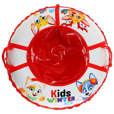 Тюбинг-ватрушка Winter Star Kids, LED-подсветка, диаметр чехла 93 см