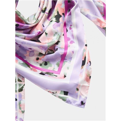 Платок/шарф с градиентным принтом в цветы Вар. глициновый