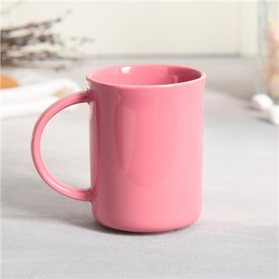 Чайная пара керамическая «Хороший день», кружка 200 мл, блюдце 17,8х13.3 см, цвет розовый