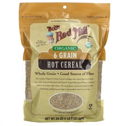 Bob's Red Mill, Organic 6 Grain Hot Cereal with Flaxseed, 24 oz (680 g)