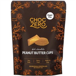 ChocZero, Dark Chocolate Peanut Butter Cups, 3 oz