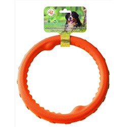 408167 Зооник Игрушка "Кольцо плавающее большое" (пластикат, 24,5 см), оранжевая