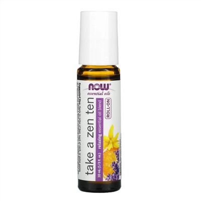 Now Foods, Essential Oils, Take a Zen Ten Roll On, 1/3 fl oz (10 ml)