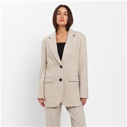 Пиджак женский с боковыми разрезами MIST размер 40-42, цвет бежевый