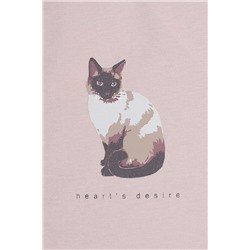Сорочка для девочки Crockid К 1177 кофейный (кошка)