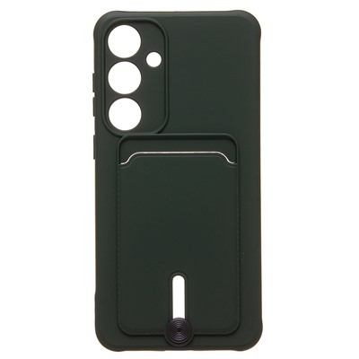 Чехол-накладка - SC304 с картхолдером для "Samsung Galaxy S24+" (dark green) (228144)