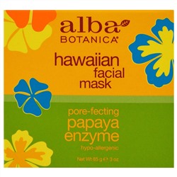 Alba Botanica, гавайская маска для лица, с ферментом папайи для сужения пор, 85 г (3 унции)