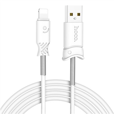 Кабель USB - Apple lightning Hoco X24 Pisces  100см 2,4A  (white)