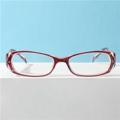 Готовые очки Восток 8852, цвет бордовый, отгибающаяся дужка, +2