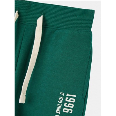 Спортивные брюки с принтом «sport» Темно-зеленый