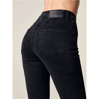 Брюки джинсовые женские CONTE CON-520 Джинсы skinny с кокеткой и тремя пуговицами