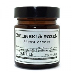 Ароматическая свеча Zielinski & Rozen Lemongrass & Vetiver, Amber