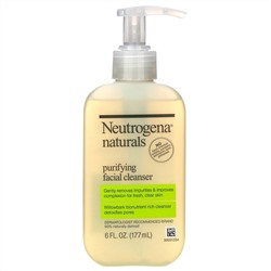Neutrogena, Neutrogena, Naturals, очищающее средство для лица, 177 мл (6 жидких унций)