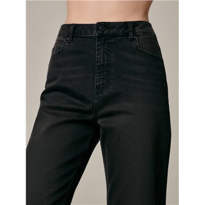 Mom Fit CONTE CON-585 Черные джинсы mom с высокой посадкой и квадратными карманами