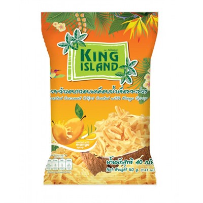 Кокосовые чипсы с манго King Island, 40 г