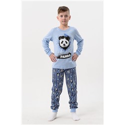 Пижама с брюками Бамбук детская длинный рукав с брюками НАТАЛИ #987701