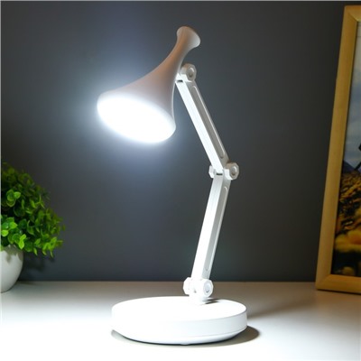 Настольная лампа "Джамбо" LED 2Вт USB АКБ белый 13x13x34,5 см RISALUX