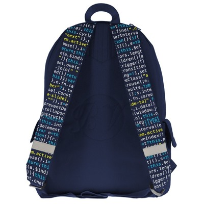 Рюкзак молодежный 40 х 30 х 17 см, Bruno Visconti 12-003 + пенал, DEEP LEARNING, синий