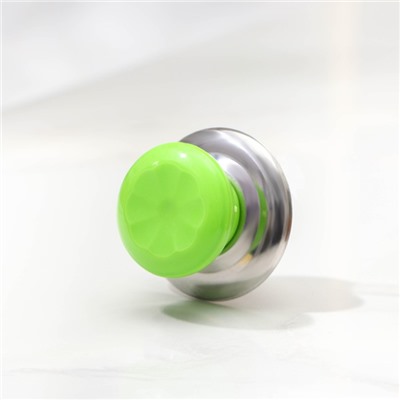 Ручка для крышки на посуду Доляна «Гевни», d=4,5 см, цвет зелёный