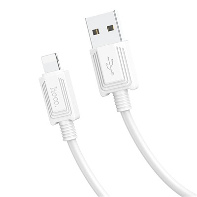 Кабель USB - Apple lightning Hoco X73  100см 2,4A  (white)