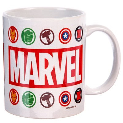 Кружка сублимация 350 мл "Marvel", Мстители