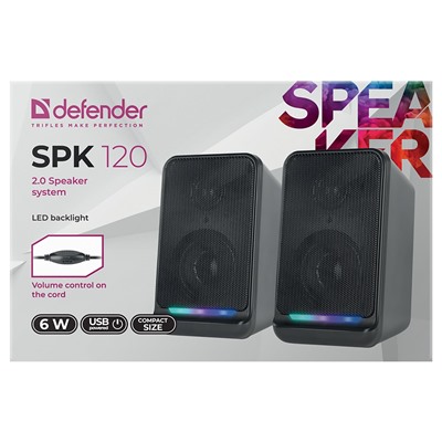 Компьютерная акустика Defender SPK 120 2.0 (black)