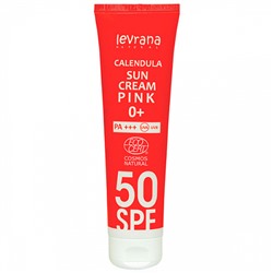 Крем для лица и тела солнцезащитный "Календула 50SPF PINK 0+" Levrana, 100 мл