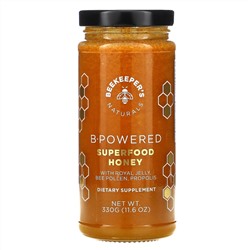 Beekeeper's Naturals, B. Powered Superfood Honey, 11.6 oz (330 g)