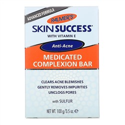 Palmer's, Skin Success, лечебное мыло, от угревой сыпи, 100 г (3,5 унции)