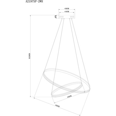 Подвесная люстра Arte Lamp FRODO A2197SP-2WH