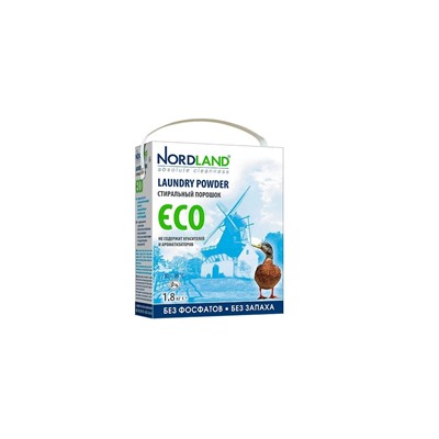 NordLand Стиральный порошок ЭКО без фосфатов и запаха 1,8кг