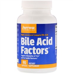 Jarrow Formulas, Bile Acid Factors, добавка с желчными кислотами, 120 капсул
