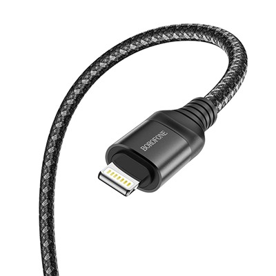 Кабель USB - Apple lightning Borofone BX56  100см 2,4A  (black)
