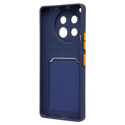 Чехол-накладка - SC337 с картхолдером для "Tecno Camon 30 4G" (dark blue) (231078)