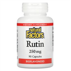 Natural Factors, рутин, 250 мг, 90 капсул