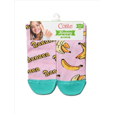 Носки женские CONTE Хлопковые носки HAPPY c рисунками &quot;Бананы&quot;
