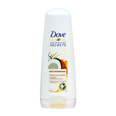 Бальзам-ополаскиватель для волос Dove «Восстановление», с куркумой и кокосовым маслом, 200 мл