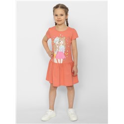 Платье для девочки Cherubino CSKG 63659-28 Коралловый