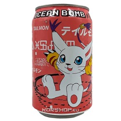 Лимонад со вкусом граната Digimon Tailmon Ocean Bomb, Тайвань, 330 мл Акция