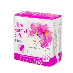 Гигиенические прокладки ULTRA NORMAL SOFT, 10шт, 3 капли