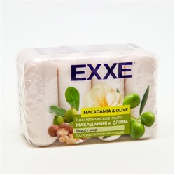 Туалетное мыло косметическое EXXE "Макадамия и олива" 4*70 г
