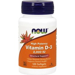 NOW Vitamin D3-2000 IU 30 sgels