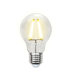 LED-A60-8W/NW/E27/CL GLA01TR Лампа светодиодная. Форма "A", прозрачная. Серия Air. Белый свет (4000K). Картон. ТМ Uniel