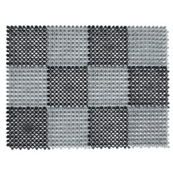 Коврик Sunstep «Травка», 36х47см, цвет чёрный/серый