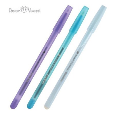 Ручка шариковая 0.7 мм "GripWrite Creative" синяя (3 цвета корпуса) 20-0325/05 Bruno Visconti