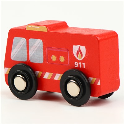 Детская «Пожарная машинка» совместима с набором Ж/Д «Транспорт» 7 × 3 × 4,5 см