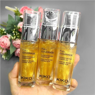 База с шиммером Kiko Milano Full Coverage Foundation and Concealer Gold 30ml