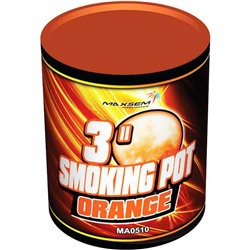 Дымовой фонтан - цветной дым оранжевый MA0510/O / SMOKING POT ORANGE (60 сек.)